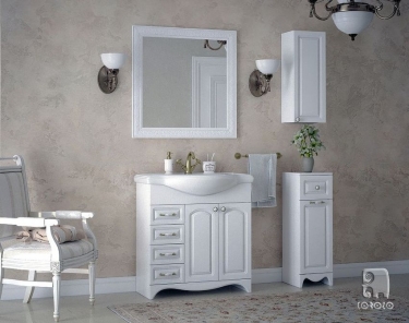 Зеркало Corozo Corozo Классика 80 11920 Белое