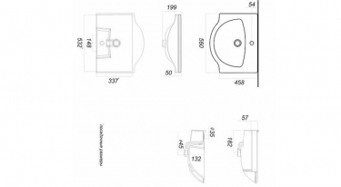 Раковина Corozo Sanita Real 56 17432 Белая