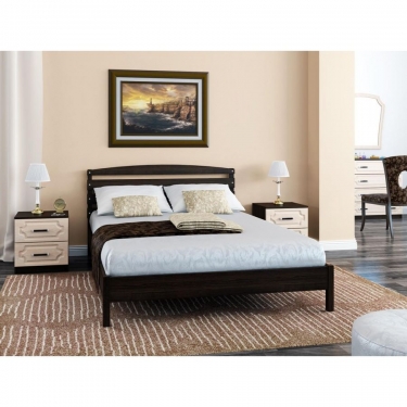 Кровать из массива Браво Камелия-1 200х90 Венге