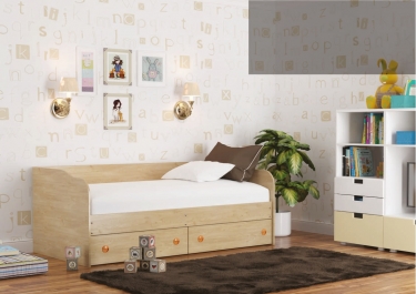 Кровать Панда 120x200 2050x2050x650 СВ-Стиль
