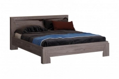 Кровать 1600 Олмеко Лючия 33.09-02 без основания Ясень анкор темный Венге