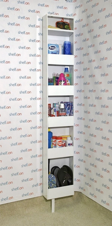 Поворотный зеркальный шкаф Shelf-on Lupo Белый