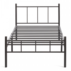 Кровать Tetchair ROWENTA mod. 9177 металл, 90200 см Single bed, Black черный