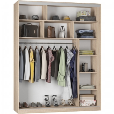 Шкаф-купе Аларти B-220х180х60-1ВД-D8D8D8