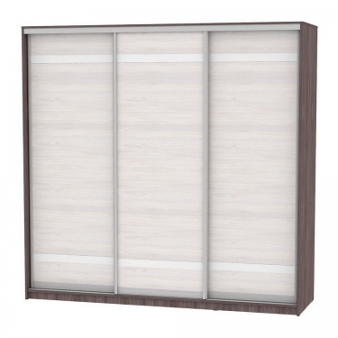 Шкаф-купе Аларти B-220х235х60-3ЯАТ-ЯАС-D9D9D9