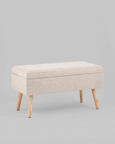 Банкетка Stool Group Сторми с ящиком бежевый