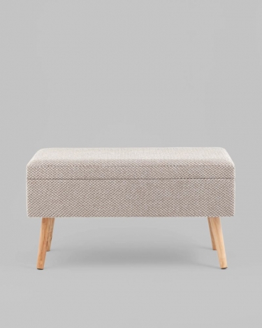 Банкетка Stool Group Сторми с ящиком серый