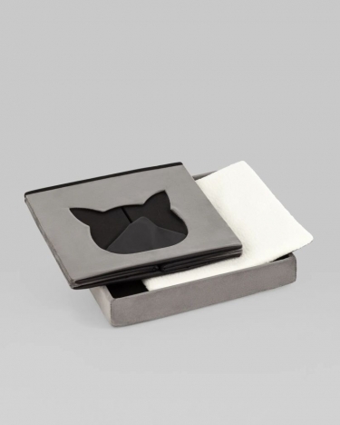 Пуф складной с ящиком Stool Group Store Pet антрацитовый