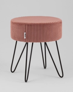Пуф Stool Group Спейси велюр рельефный коралловый