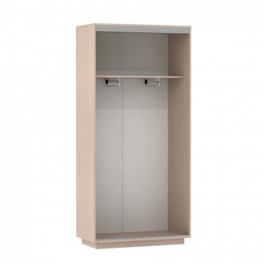 Шкаф-купе двухдверный Е1 Экспресс Мини дуб молочный/венге