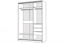 Стеллаж АС-Мебель Мечта , ш940г300в1826мм, венге