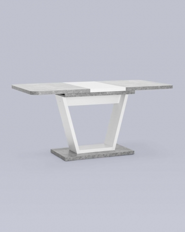 Стол раскладной Stool Group Vector 120-160 Бетон-белый