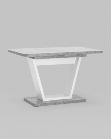 Стол раскладной Stool Group Vector 120-160 Бетон-белый