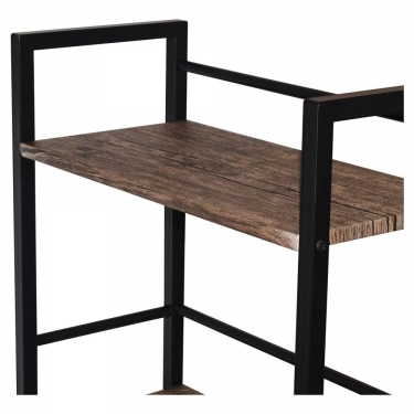 Стол на металлокаркасе BRABIX BRABIX LOFT CD-005 Мореный дуб