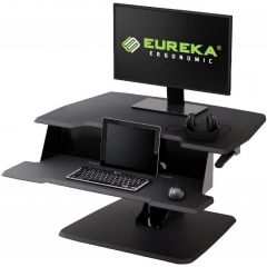 Подставка на компьютерный стол для работы стоя Eureka EUREKA ERK-CV-31B Черный