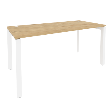 Стол рабочий на П-образном м/к Рива ONIX O.MP-SP-4.7 Тиквуд Светлый/Белый