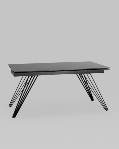 Обеденный стол раскладной Stool Group Пандора 160-240 Черный мрамор