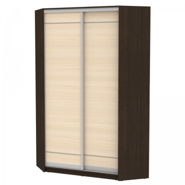 Шкаф-купе Аларти YA-230х1250-2Венге-ДМ-D1D1