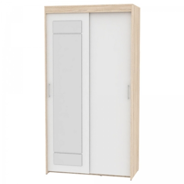 Шкаф-купе Аларти T-1-230х120х60-MДСС-Белый-2