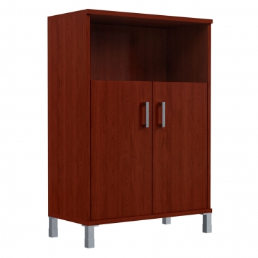 Стеллаж с дверью ДСП Skyland В420.2 Бургунди