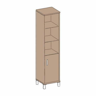 Стеллаж с дверью ДСП Skyland В431.2 L Дуб девон