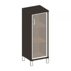 Стеллаж стекло тонированное Skyland В421.8 L Венге магия