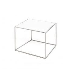 Стол кофейный Profoffice FESTA 4040 white chrome Белый Хром