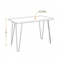 Cтол Tetchair WD-06 Concrete