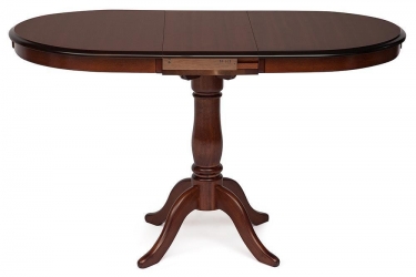 Стол раскладной Tetchair Solerno ME-T4EX дерево гевея/мдф, 70х100+29х75см, MAF Brown