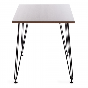 Стол Tetchair STAR ЛДСП/металл, 110х70х75 см, сонома топ/черные ножки
