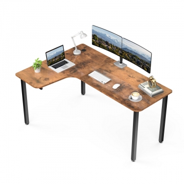 Стол письменный для компьютера угловой Eureka EUREKA CD-L01L-60VP Brown