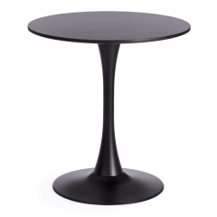 Стол Tetchair TULIP 70 mod. 46 металл / МДФ, 70 x 70 x 75 см, Black черный