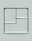 Полка Stool Group Square черная Черный мрамор