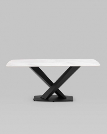 Стол обеденный Stool Group Belle 180х90 Белый мрамор
