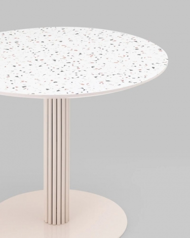 Стол обеденный Stool Group Stem D90 Терраццо