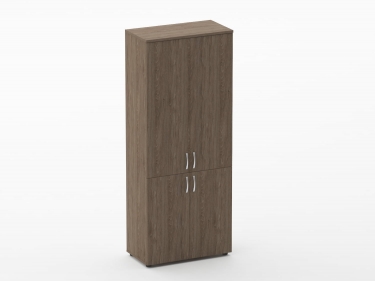 Шкаф высокий закрытый с нишей Персона Грата Glassy 6.19.111 Дуб Верцаска