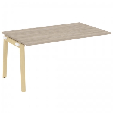 Проходной наборный элемент переговорного стола Рива ONIX WOOD OW.NPRG-4 Тиквуд Светлый/Светлый
