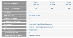 Шкаф взломостойкий металлический ЗМК Промет Шкаф AMH 1891 l.grey