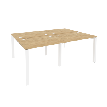 Рабочая станция на П-образном м/к Рива ONIX O.MP-D.RS-4.1.7 Тиквуд Светлый/Белый