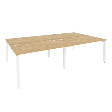 Рабочая станция на П-образном м/к Рива ONIX O.MP-D.RS-4.3.8 Тиквуд Светлый/Белый