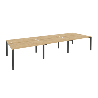 Рабочая станция на П-образном м/к Рива ONIX O.MP-D.RS-6.3.7 Тиквуд Светлый/Антрацит