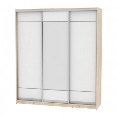 Шкаф-купе Аларти B-230х200х60-2ДСС-Белый-D7D8D7