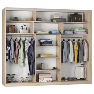 Шкаф-купе Аларти B-230х270х60-1ВД-D7D7D7