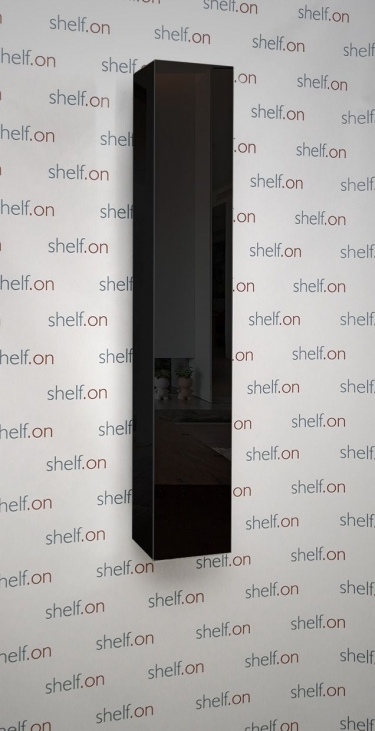 Поворотный шкаф Shelf-on в черном стекле Hop Black Черный