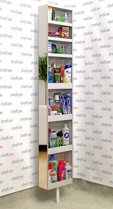 Поворотный зеркальный шкаф Shelf-on Zoom Белый