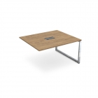Стол системы БЭНЧ, переговорный, конечный ALSAV GLOSS LINE НСПК-О.928 Teakwood