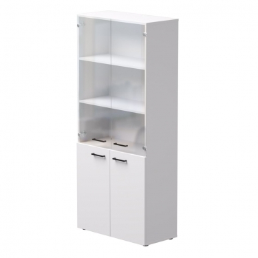 Шкаф комбинированный со стеклом Everprof Everprof EVO 254Н004 Белый