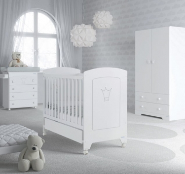 Комод Micuna Micuna Valentina пеленальный B-970 white матрасик stars grey
