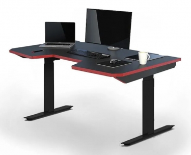 Геймерский стол WARP Smarty Two-I Американский дуб-черный