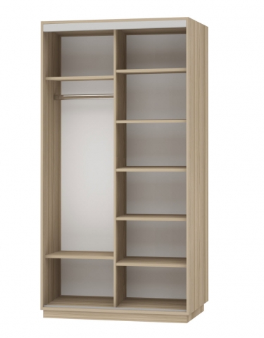 Шкаф-купе двухдверный Е1 Экспресс Дуо Экспенс 1200х2400h Ясень шимо светлый